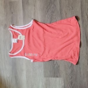 Lady foot locker coral cotton ribbed tank medium